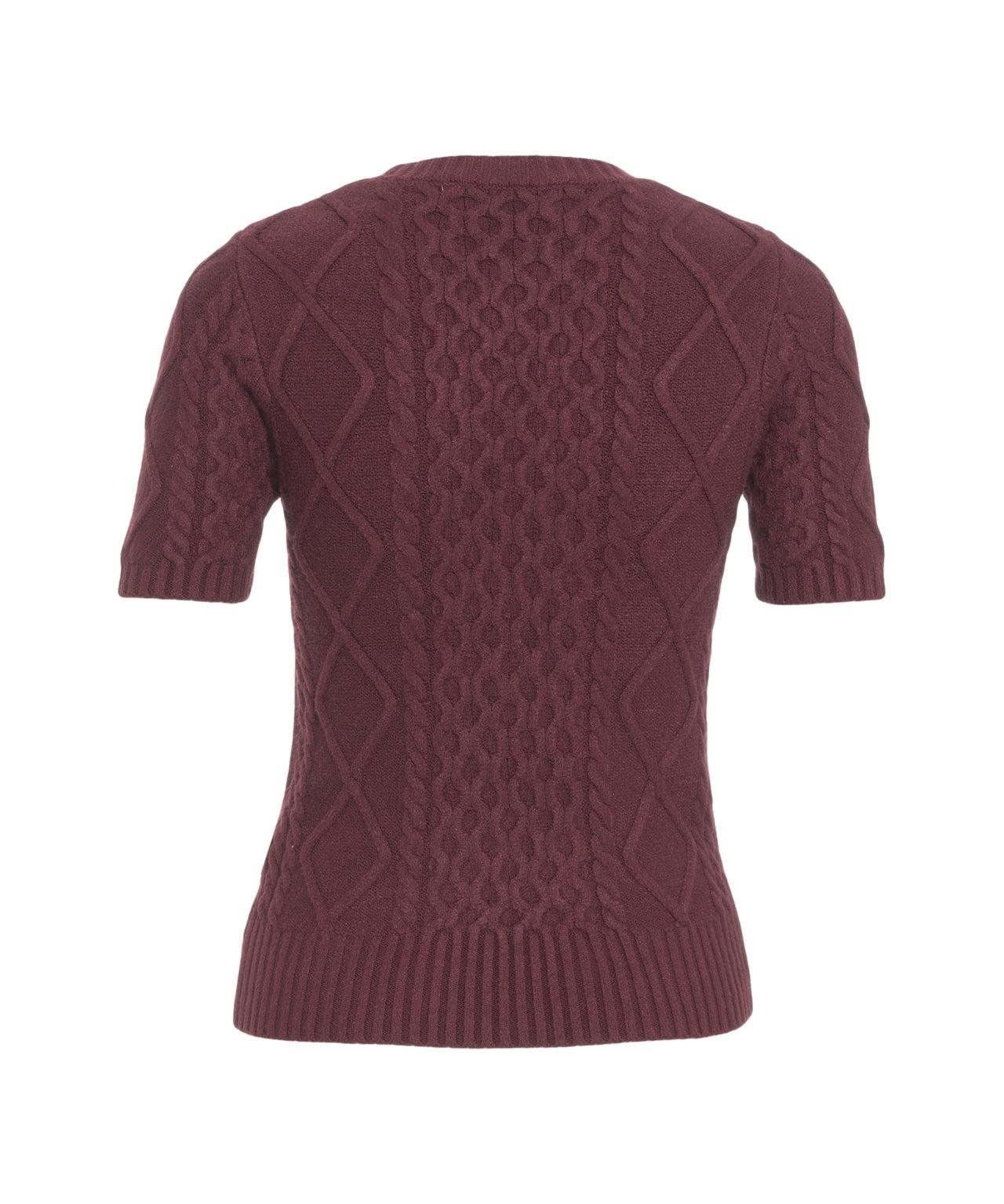 Short sleeved knit sweater Product Image