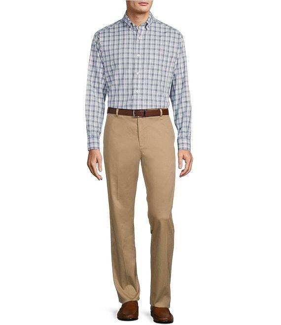 Gold Label Roundtree & Yorke Non-Iron Long Sleeve Medium Plaid Sport Shirt Product Image