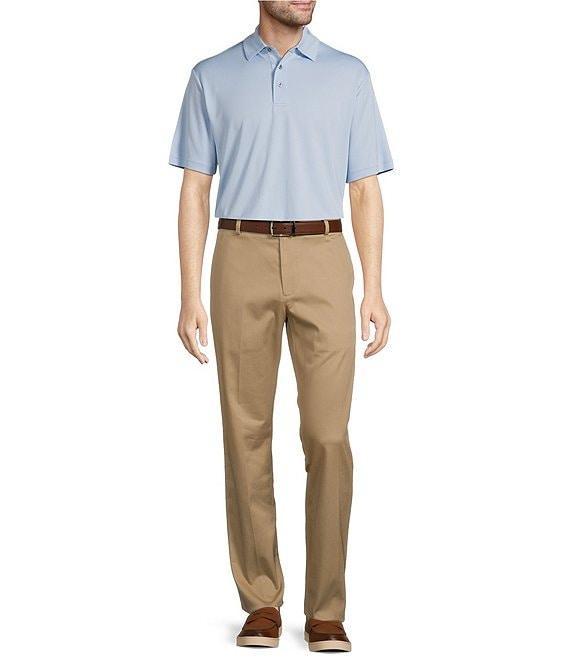 Roundtree & Yorke Performance Big & Tall The Fairway Short Sleeve Jacquard Polo Shirt Product Image