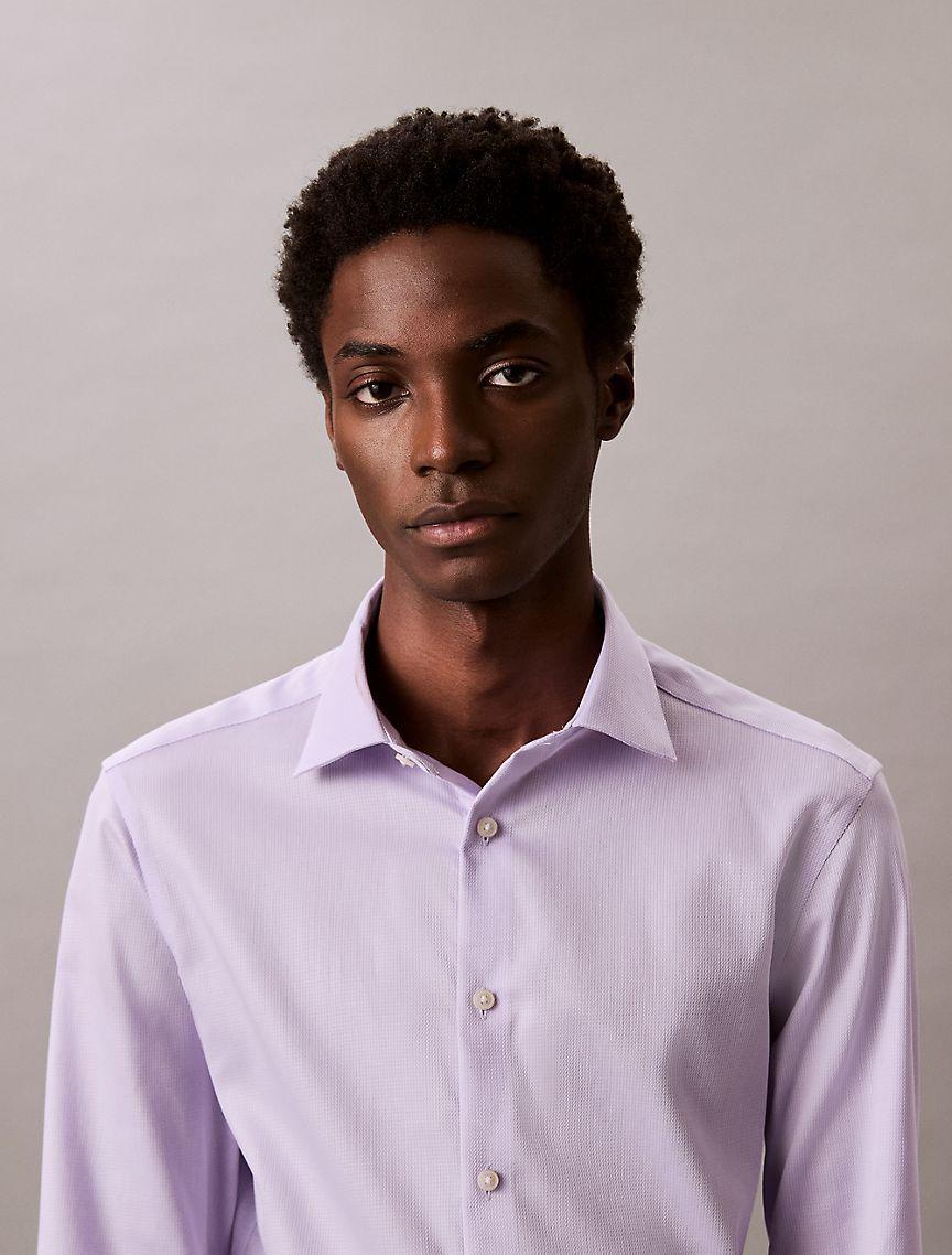 Steel Solid Slim Fit Button-Down Shirt Product Image