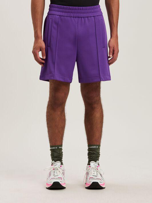 BACK CURVED LOGO TRACK SHORTS PURPLE - O Product Image