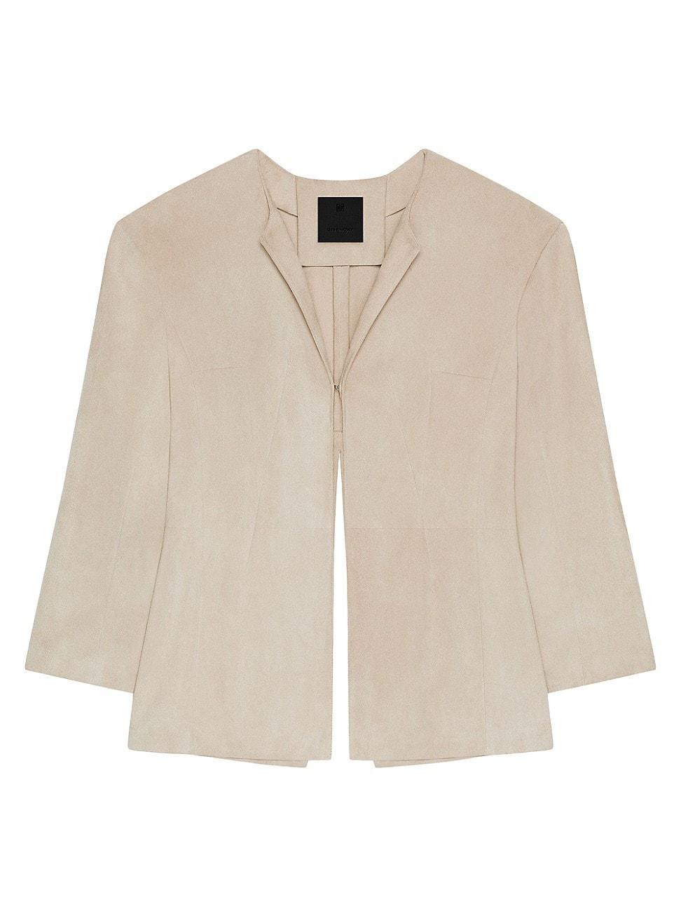 Womens Jacket in Suede with 4G Detail Product Image