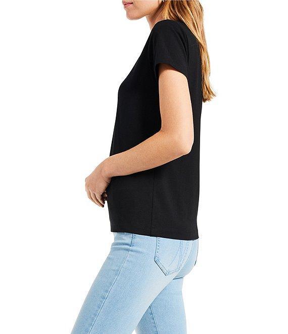 NIC + ZOE Perfect Knit Crew Neck Short Sleeve T-Shirt Product Image