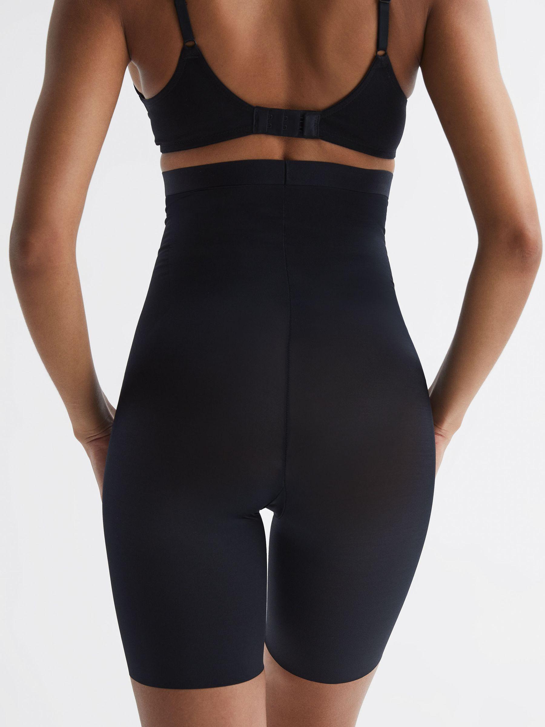 Shapewear Firming High-Waisted Mid-Thigh Shorts in Black Product Image
