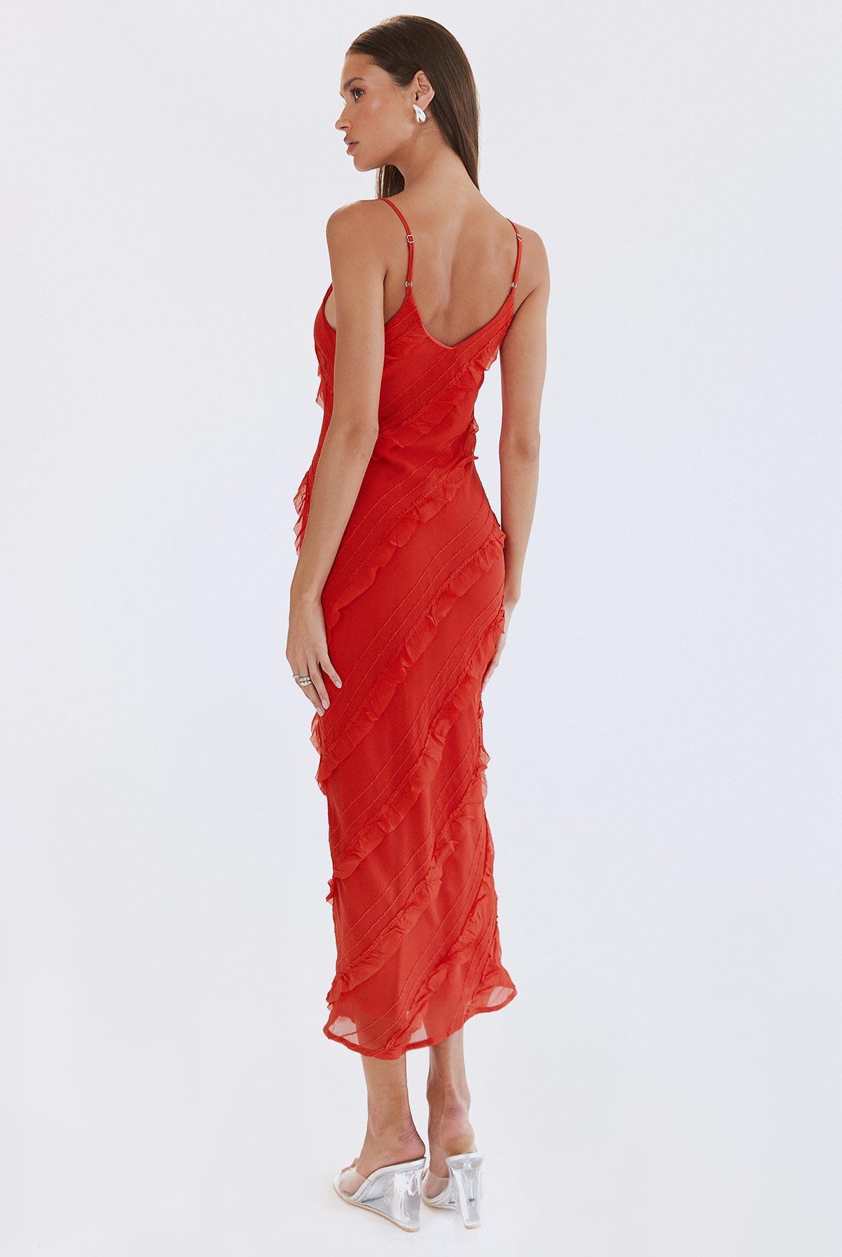 Lars Maxi Dress Red Product Image