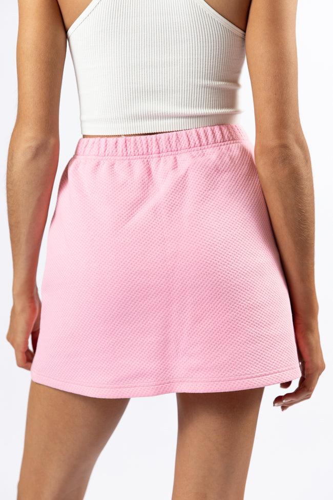 Have It My Way Pink Textured Knit Skort FINAL SALE Product Image