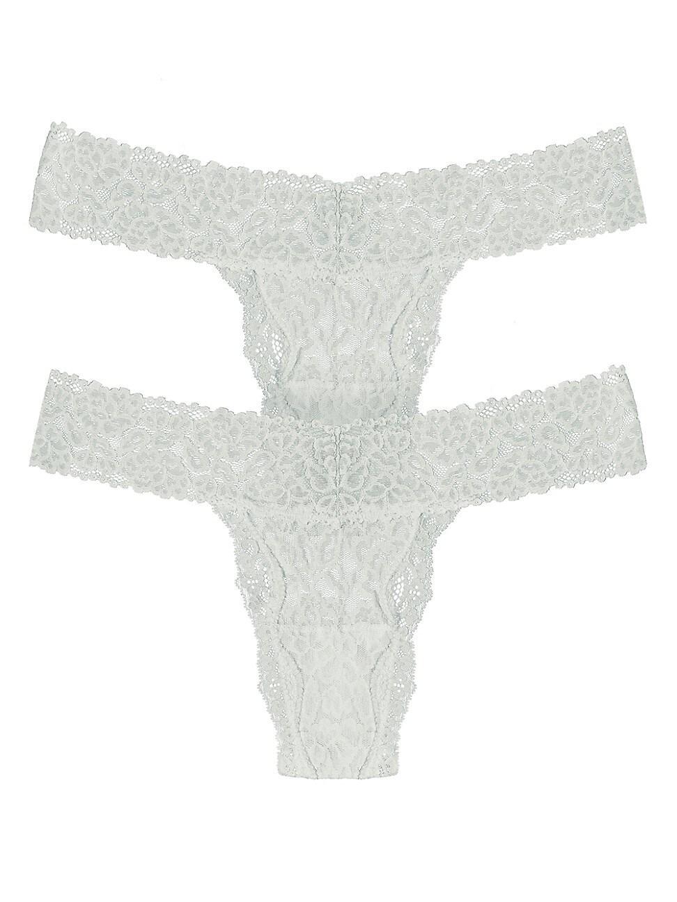 Womens Stretch Lace Thong Set Product Image