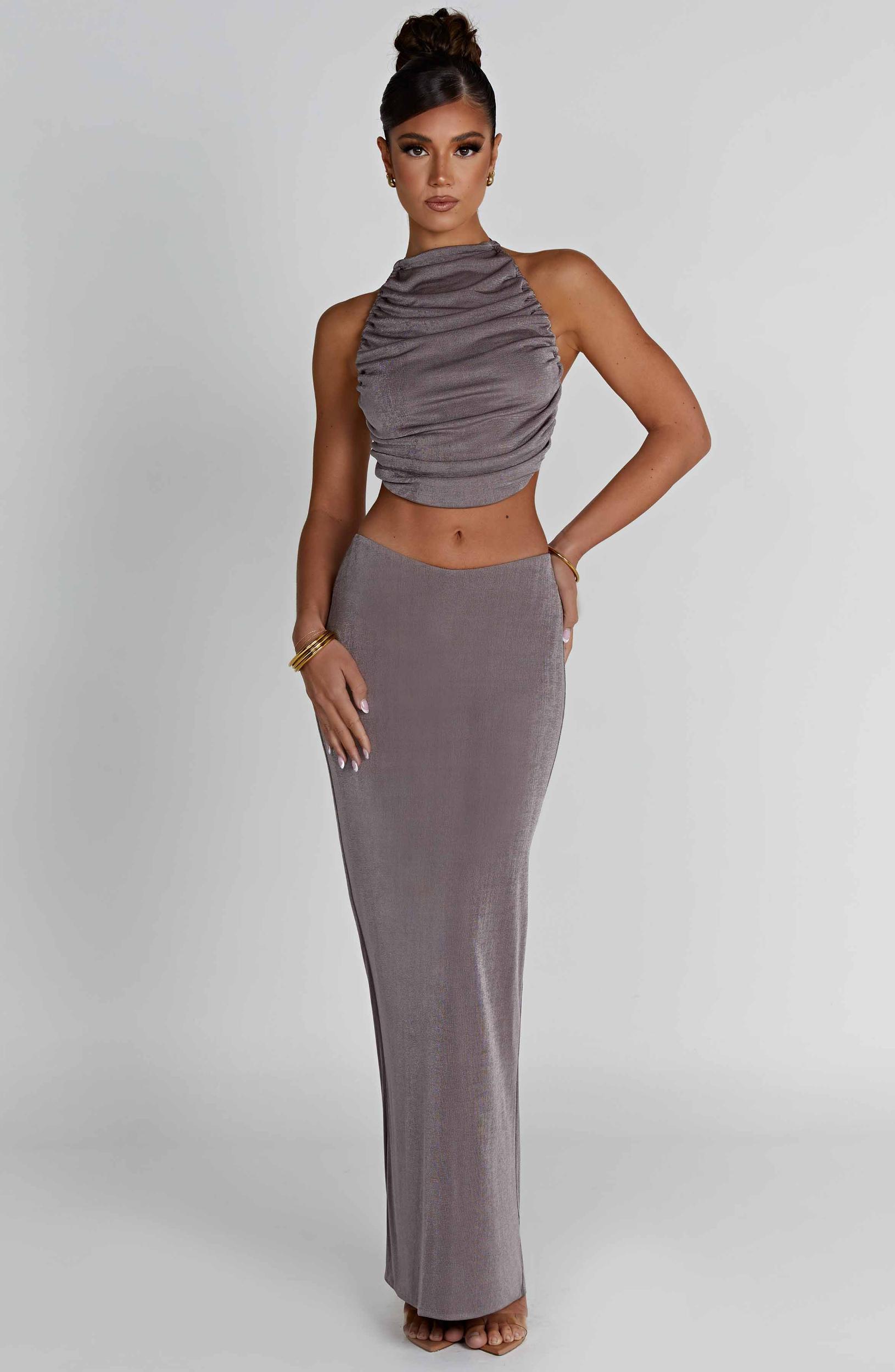 Fifi Maxi Skirt - Charcoal Product Image
