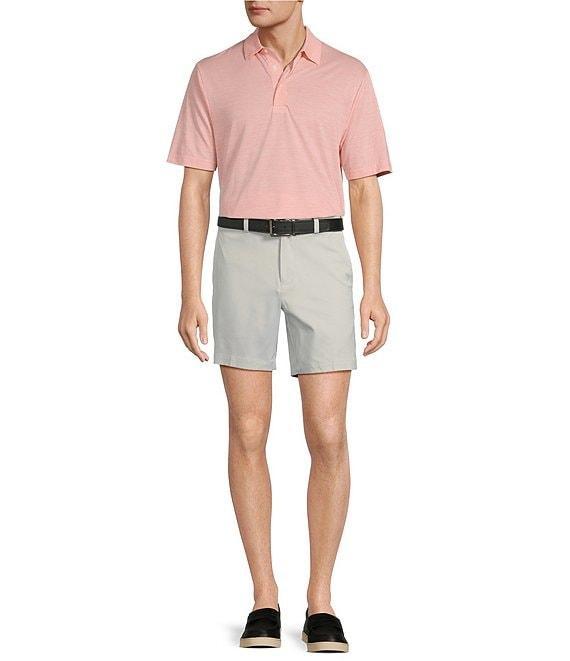 Roundtree & Yorke Performance Short Sleeve Jacquard Polo Shirt Product Image