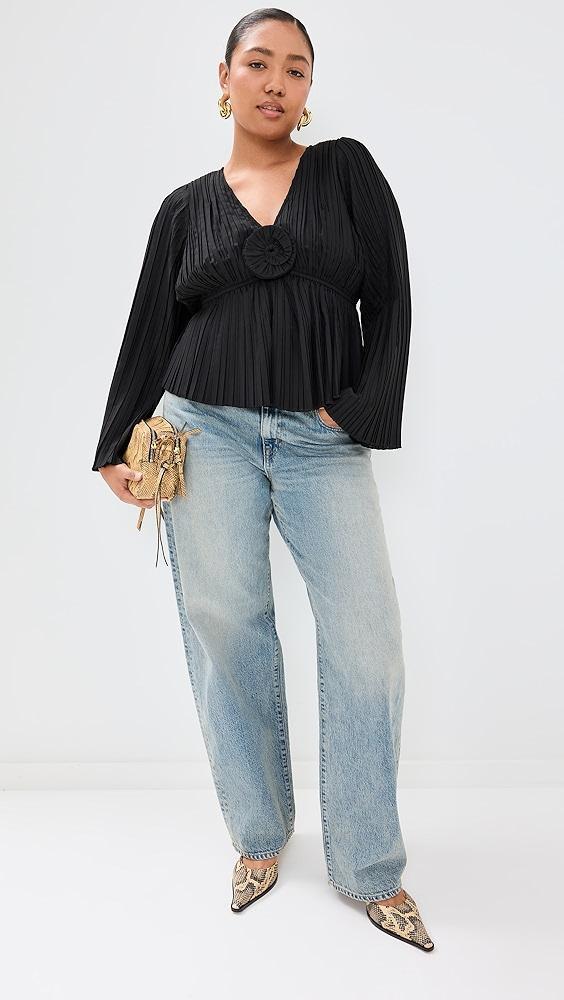 Sea Nomi Solid Rosette Top | Shopbop Product Image