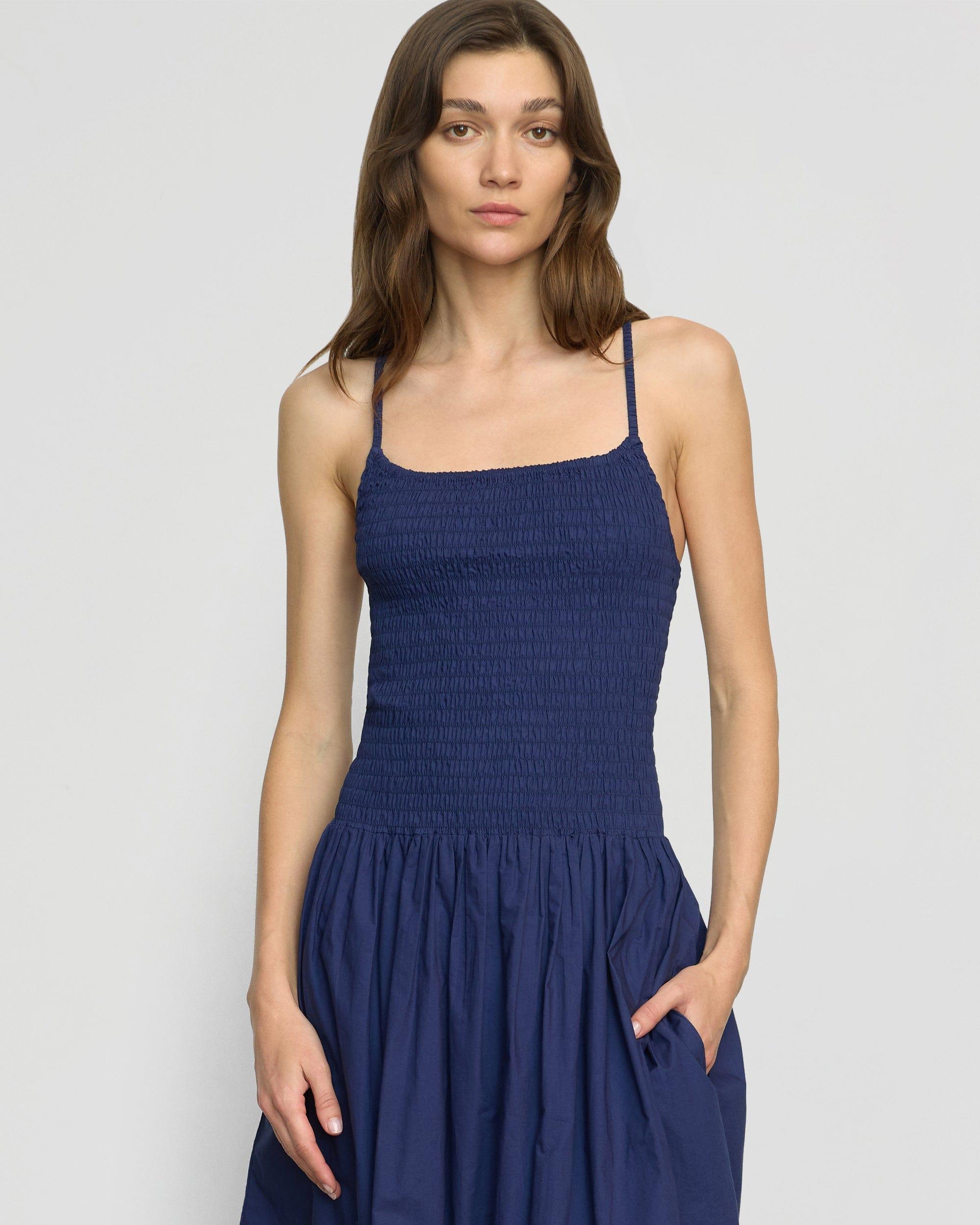 Venus Smocked Midi Dress Product Image