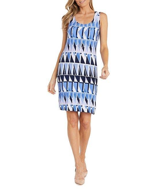 R & M Richards Geo Print 2-Piece Jacket Dress Product Image