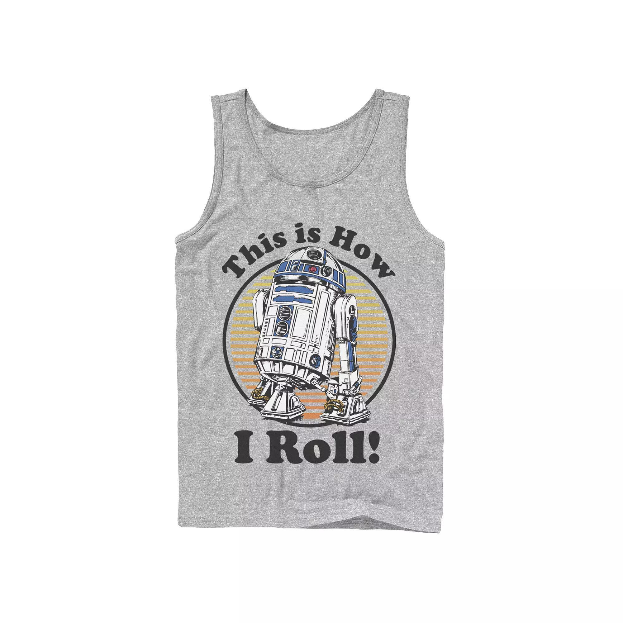 Men's Star Wars C-3PO R2-D2 Besties Badge Tank Top,  Product Image