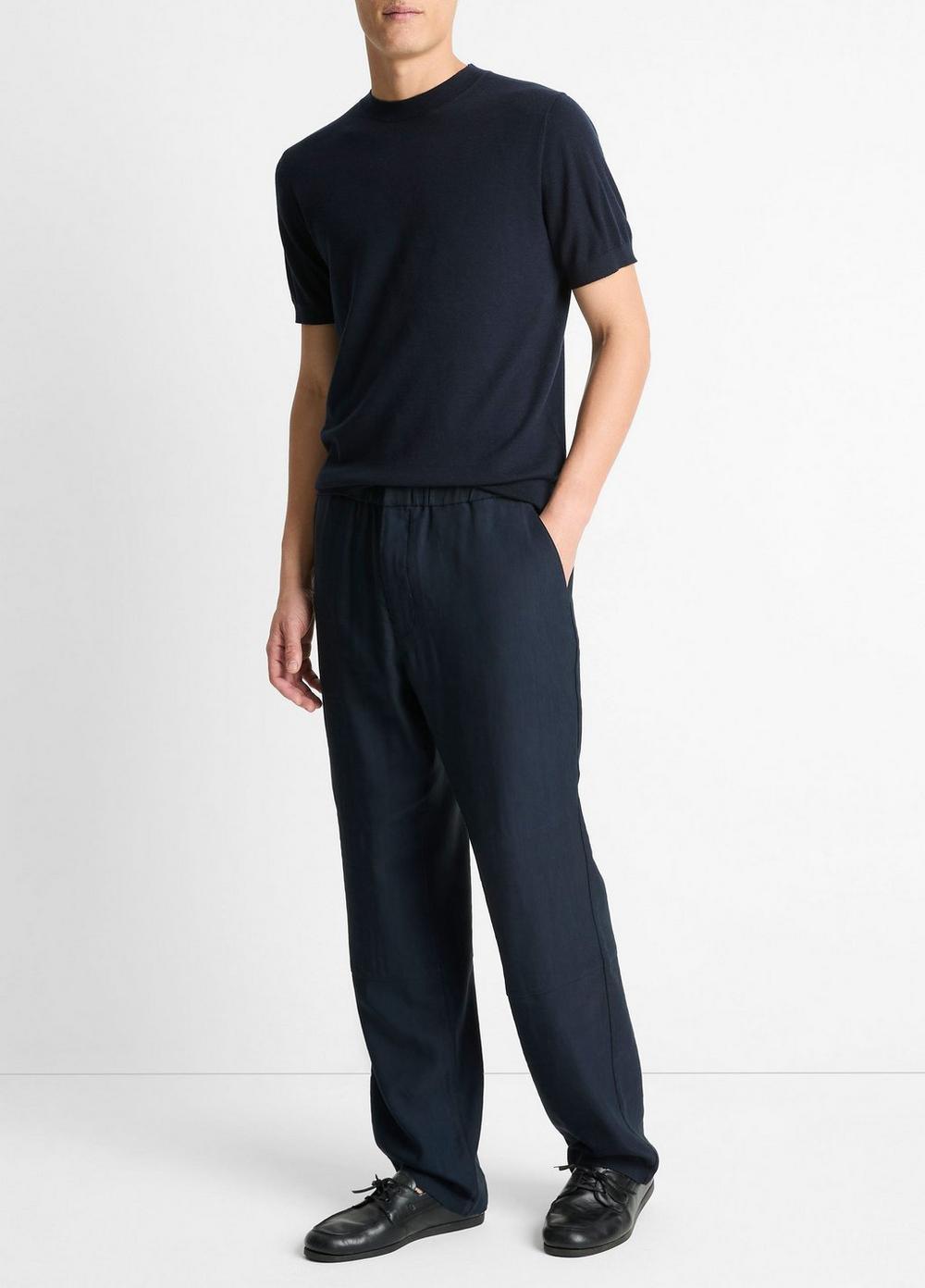 Louie Relaxed Italian Compact Twill Pant Product Image