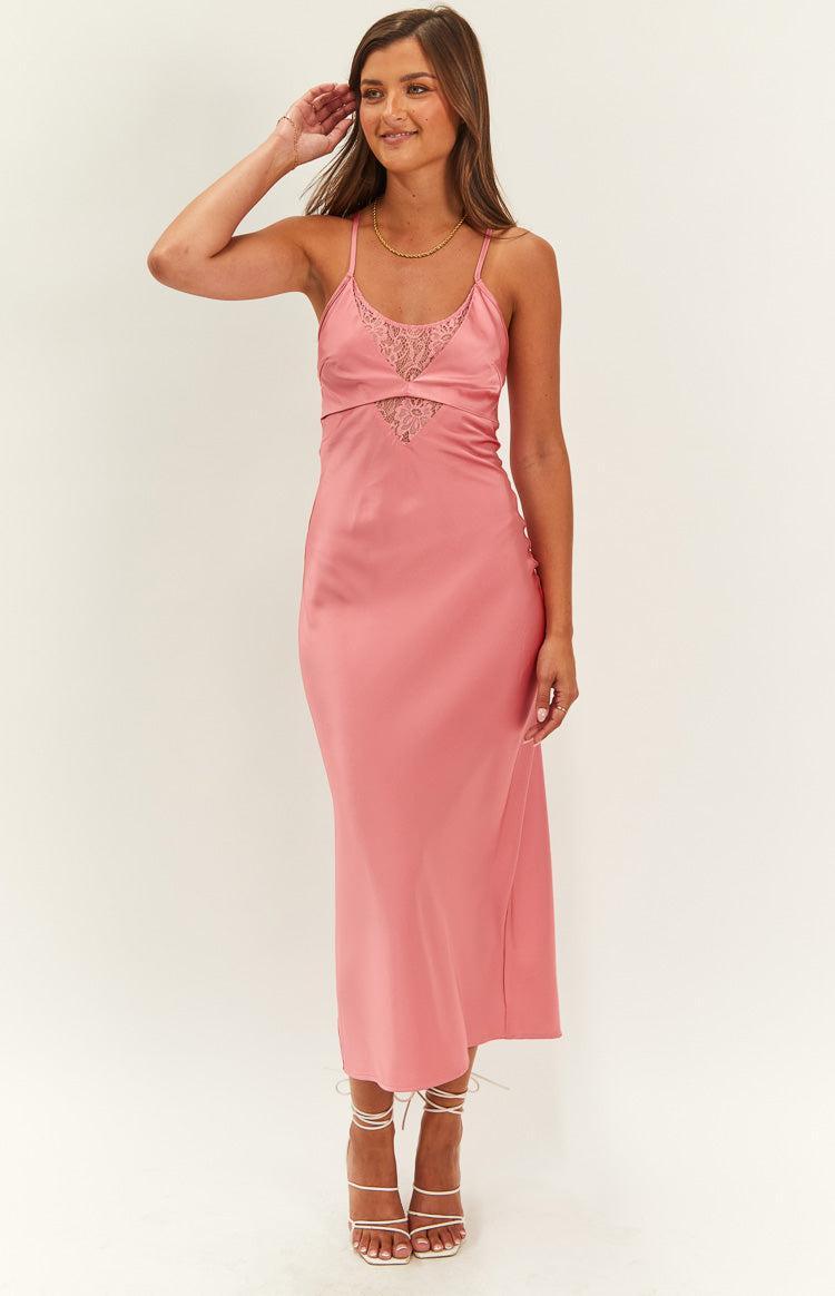 Elery Pink Midi Dress Product Image