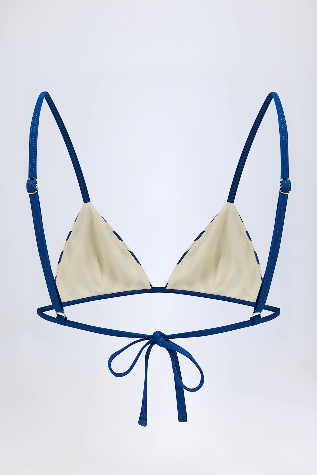 Triangle Bikini Top in Marine Blue Product Image