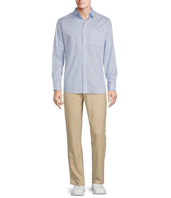 Rowm Rec + Relax Long Sleeve Performance Tile Geometric Print Shirt Product Image