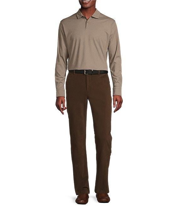 Daniel Cremieux Signature Label Mount Lussari Collection Birdseye Knit Long Sleeve Polo Shirt Product Image