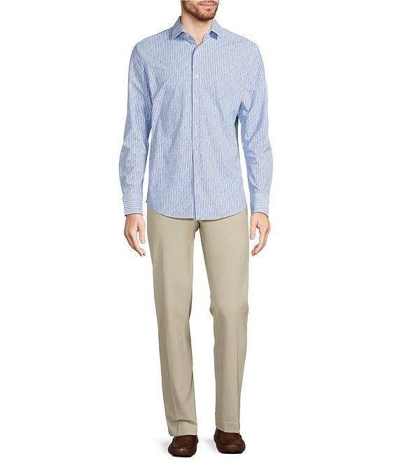 Murano Collezione Slim Fit Stripe Long Sleeve Shirt Product Image