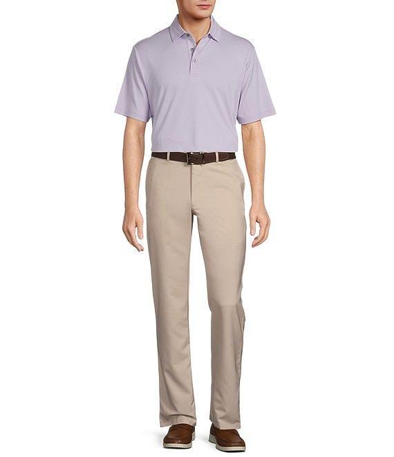 Roundtree & Yorke Performance Big & Tall The Fairway Short Sleeve Jacquard Polo Shirt Product Image