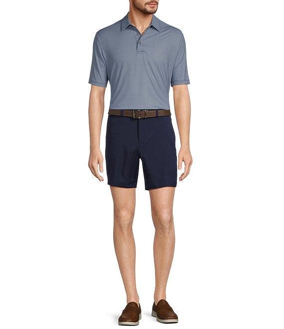 Roundtree & Yorke Performance Gingham Print Polo Shirt Product Image