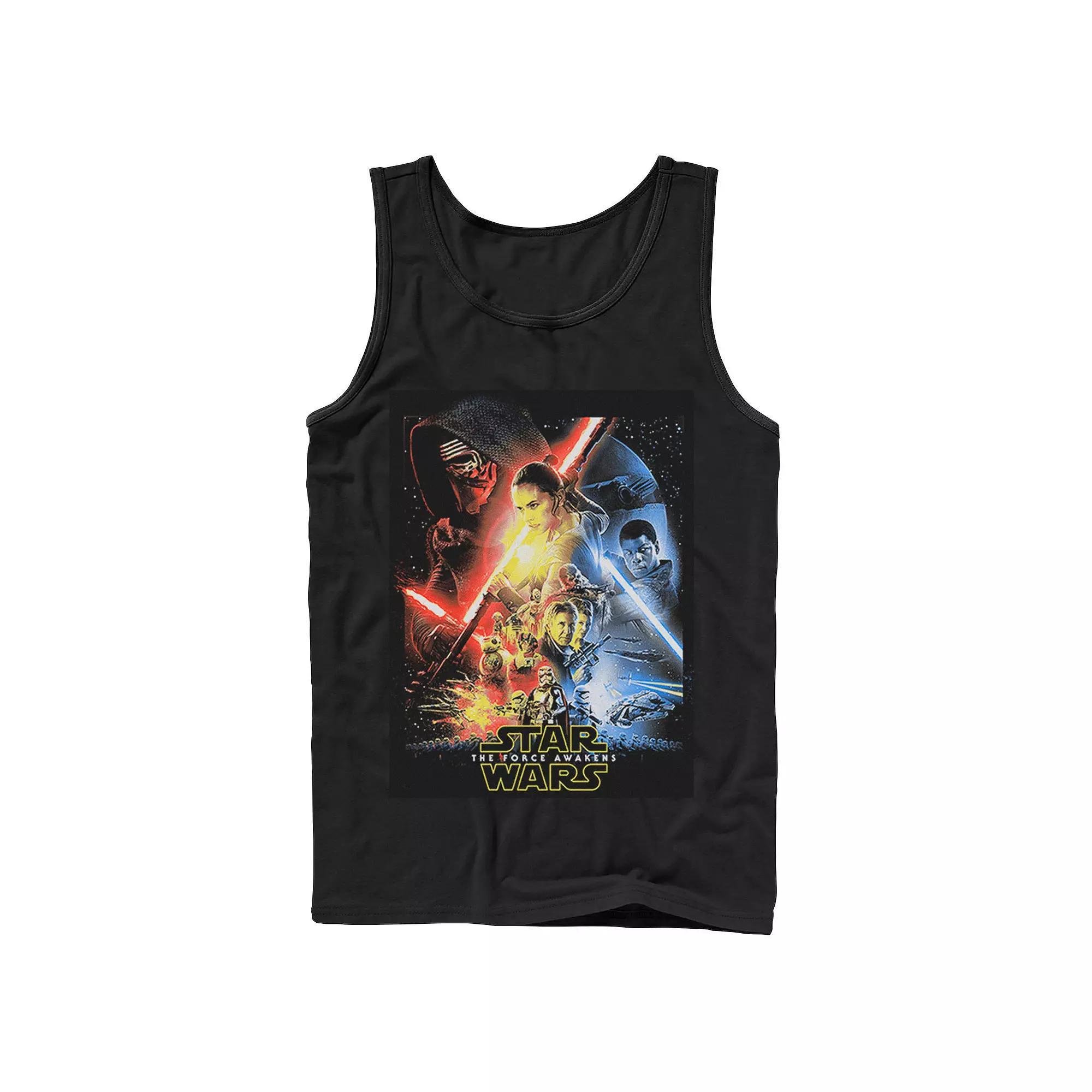 Men's Star Wars Divided Poster Tank Top, Size: Medium, Black Product Image