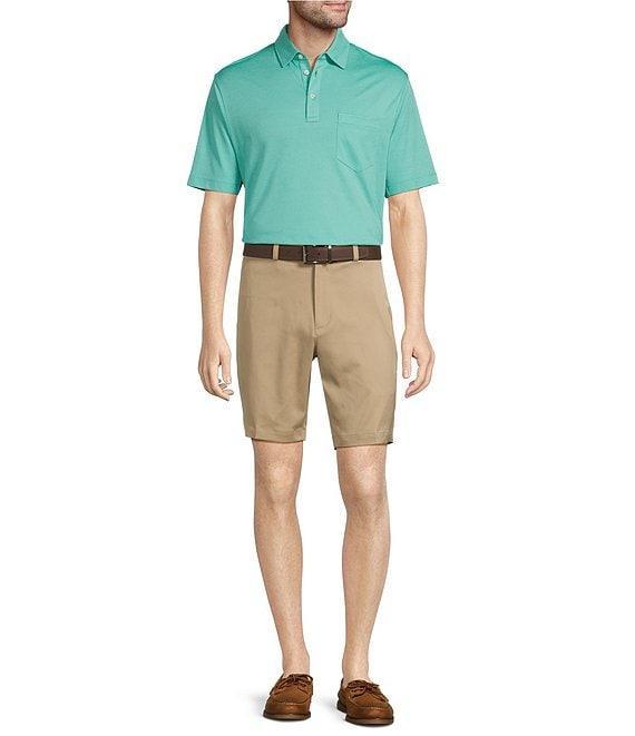 Roundtree & Yorke TravelSmart Easy-Care Performance Short Sleeve Solid Birdseye Polo Shirt Product Image