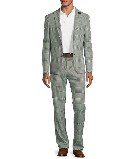 Murano Shape of Water Collection Slim Fit Glen Plaid Suit Separates Jacket Product Image