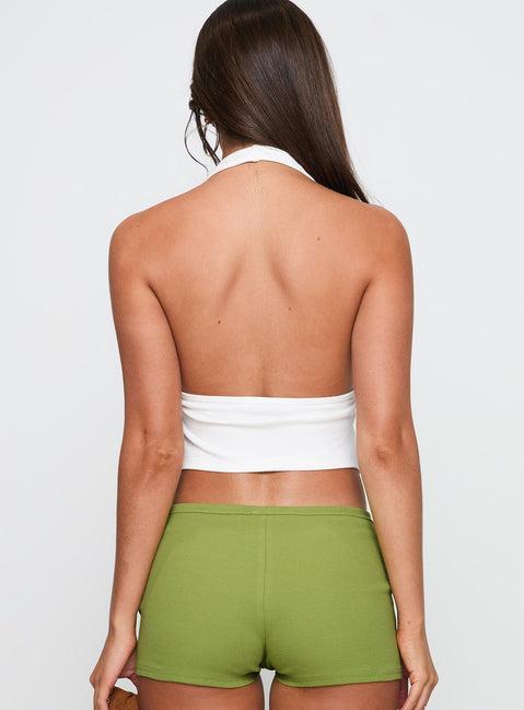 Obviously Halter Top White Product Image