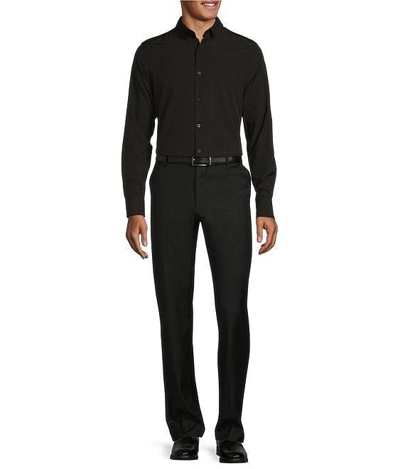 Murano Slim Fit Performance Stretch Solid Long Sleeve Woven Shirt Product Image