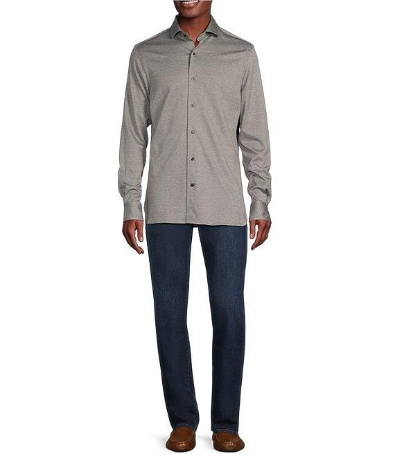 Cremieux Blue Label Print Jacquard Long Sleeve Woven Shirt Product Image