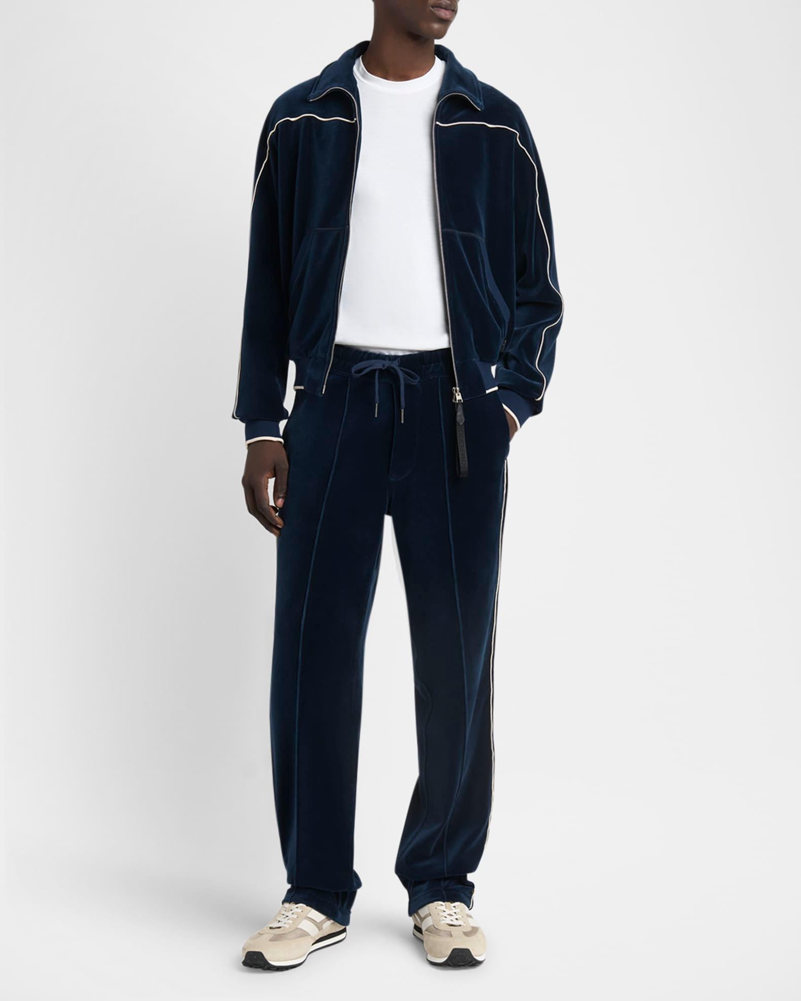 Men's Velour Piped Sweatpants Product Image