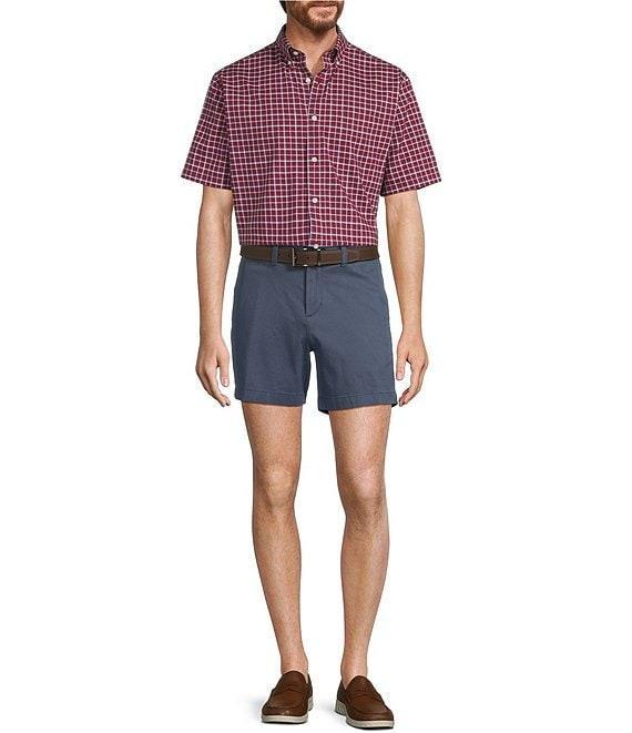 Gold Label Roundtree & Yorke Non-Iron Short Sleeve Medium Plaid Pattern Sport Shirt Product Image