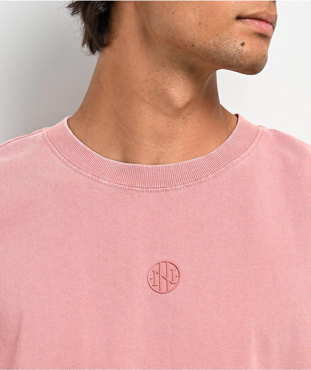 Ninth Hall Fundamentals Wide Dusty Pink T-Shirt Product Image