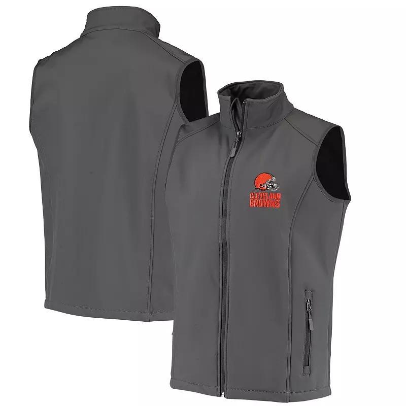 Mens Dunbrooke Charcoal Cleveland Browns Circle Archer Softshell Full-Zip Vest Product Image