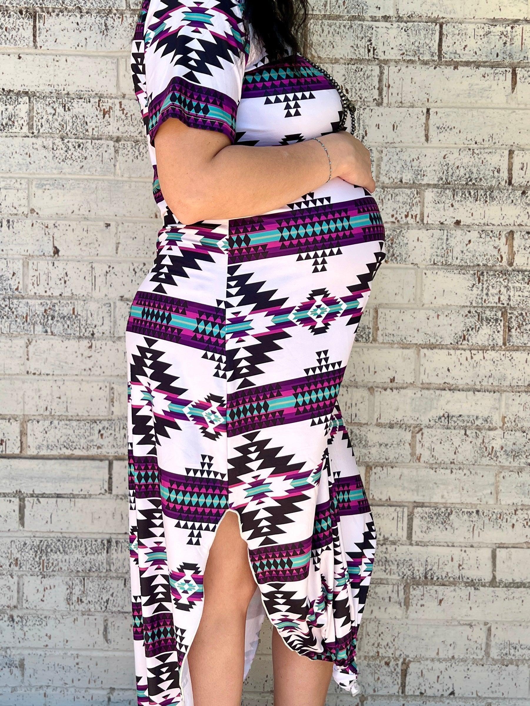 Plus Aztec Outskirts Maxi Dress Product Image