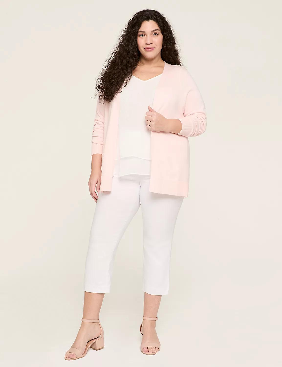 Modern Long-Sleeve Open-Front Cardigan Product Image