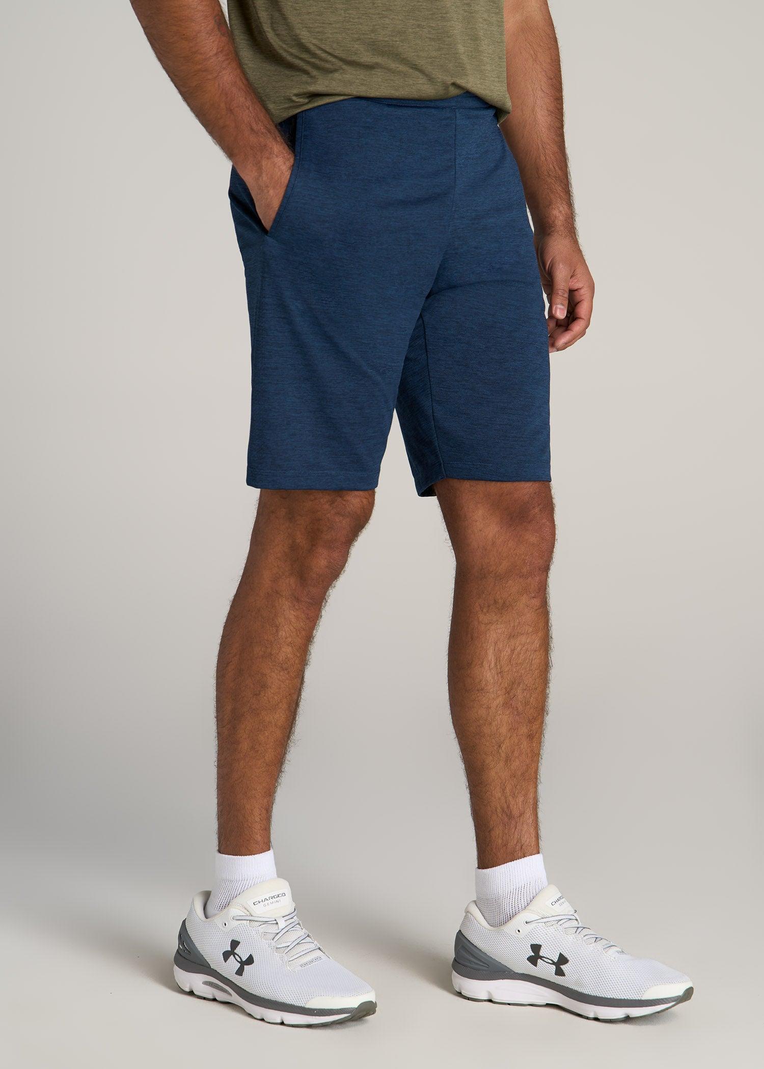 A.T. Performance Engineered Athletic Shorts for Tall Men in Navy Mix Product Image