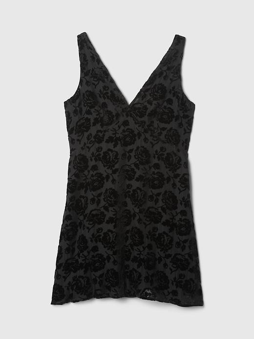 Velvet Floral Mini Dress Product Image