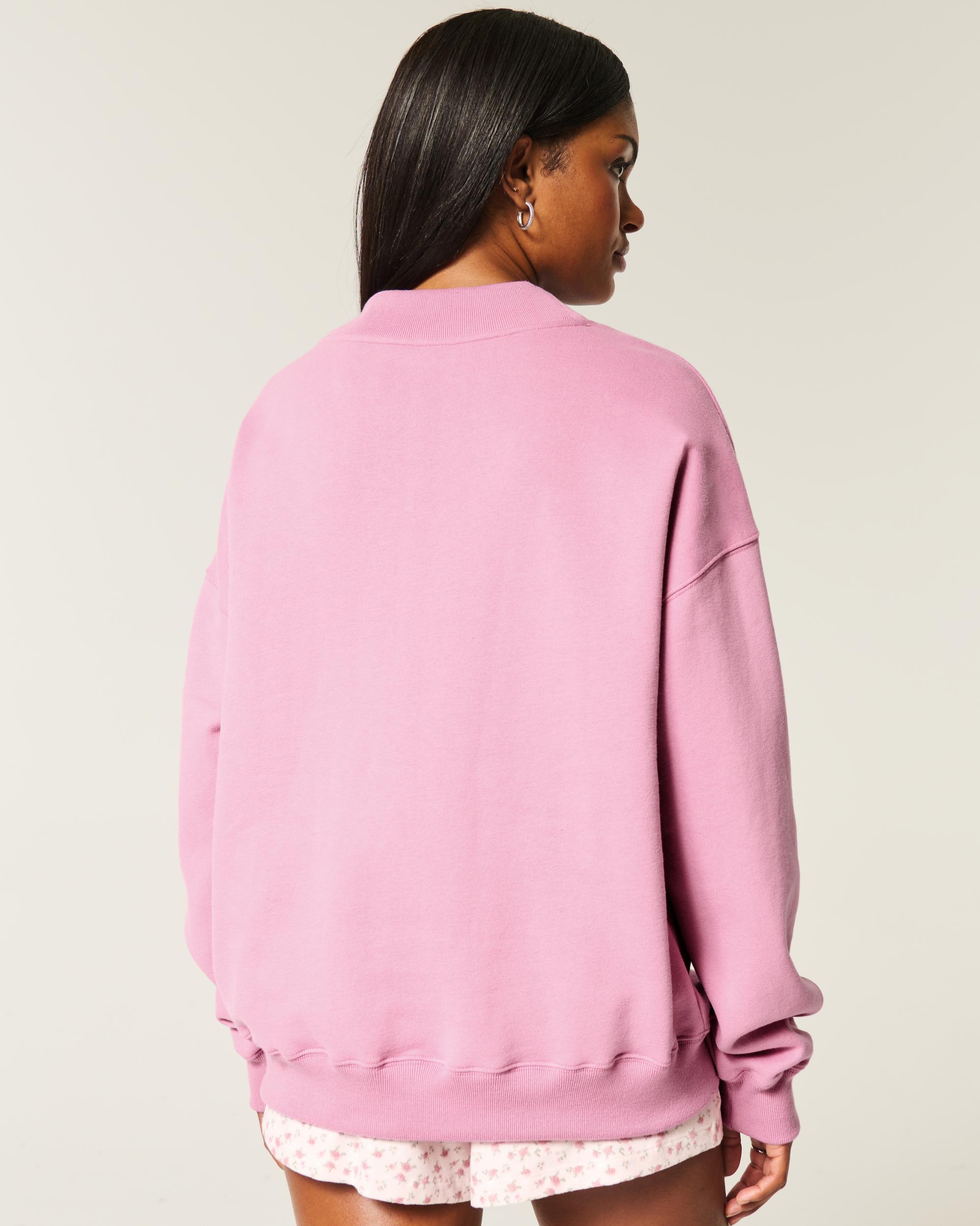 Oversized Mock-Neck Sweatshirt Product Image