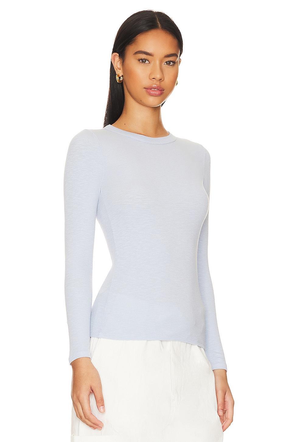 Textured Knit Crew Top Enza Costa Product Image