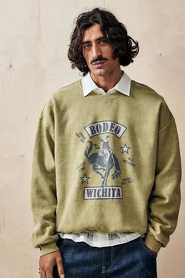 Urban Outfitters UO Green Rodeo Sweatshirt Mens at Urban Outfitters Product Image