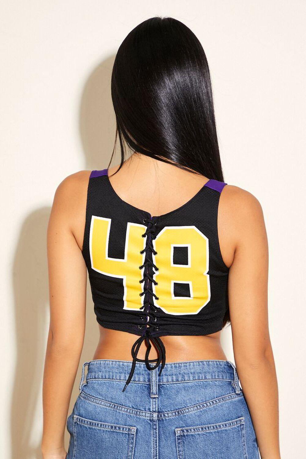 Reworked Los Angeles Lakers Crop Top | Forever 21 Product Image