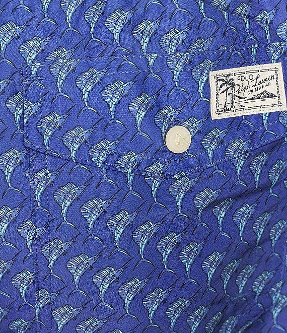 Polo Ralph Lauren Traveler Classic Sailfish Motif 5.75#double; Swim Trunks Product Image