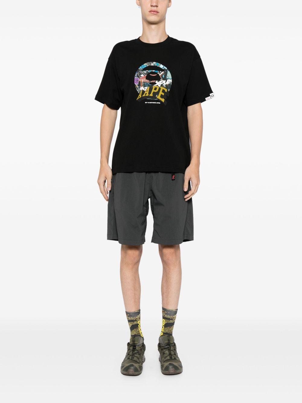 logo-print cotton T-shirt Product Image