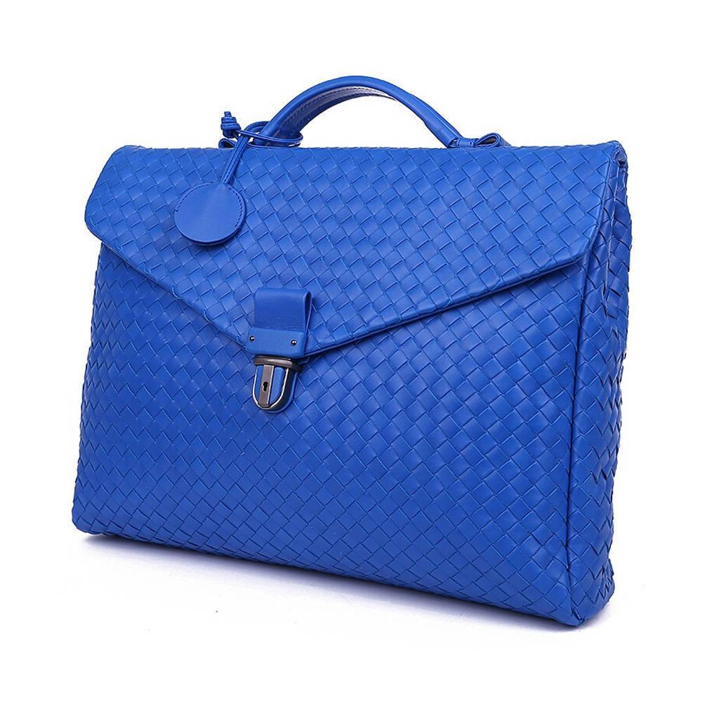 BOTTEGA VENETA Weaving Briefcase In Blue Product Image