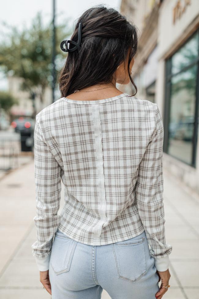 Layers Of Love In Plaid To Be Here Waffle Layering Top Product Image