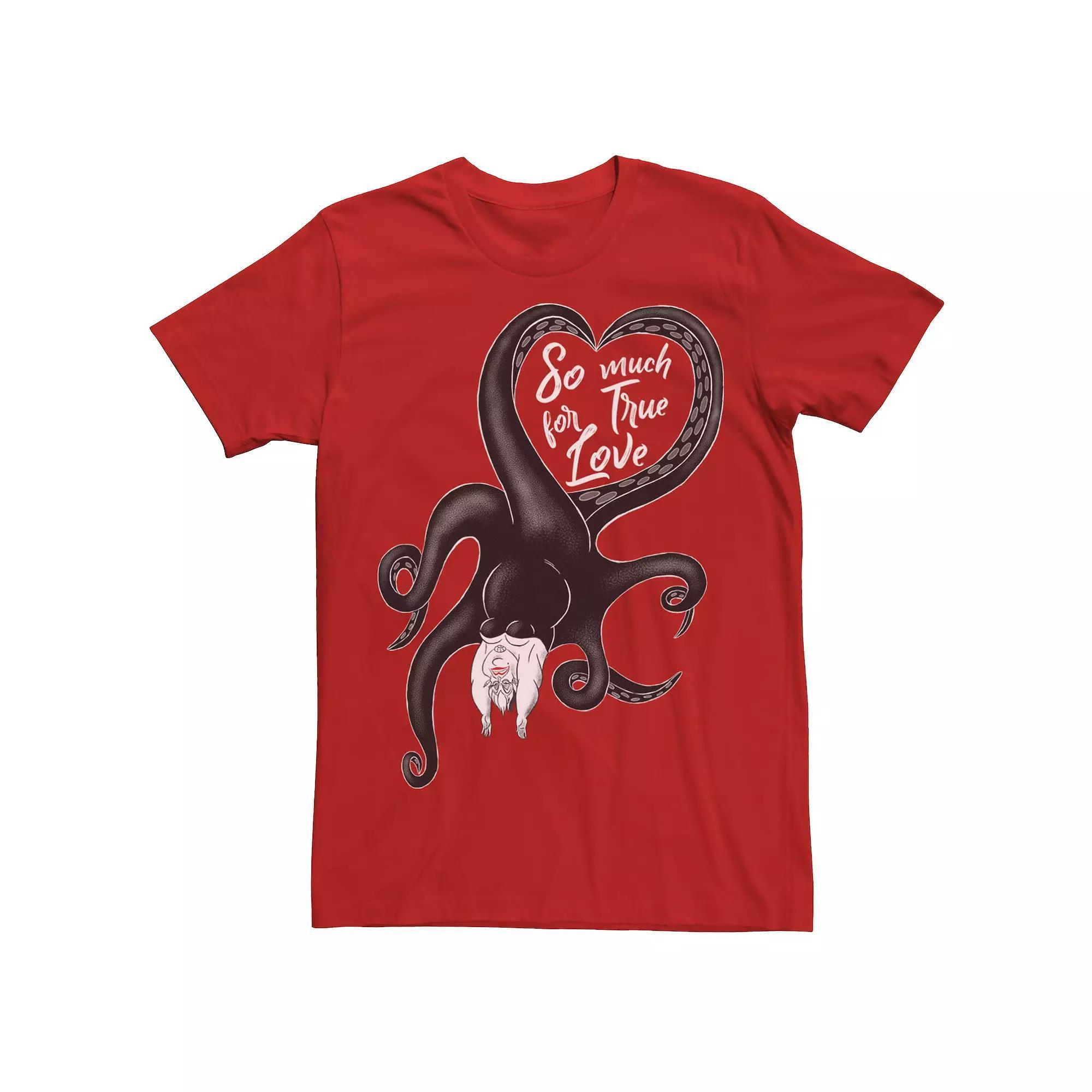 Disney's Villains Ursula True Love Men's Valentine's Day Tee,  Product Image