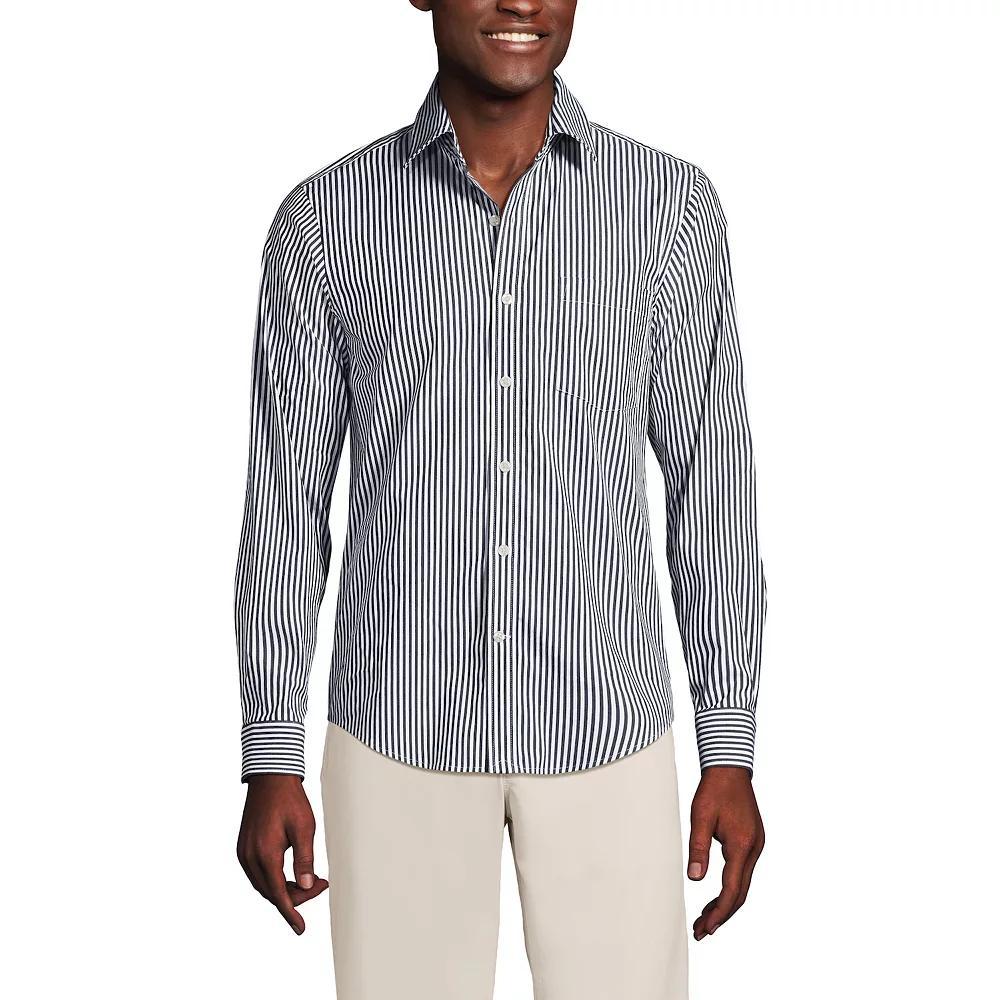 Men's Lands' End Traditional Fit Travel Button-Down Shirt,  Product Image