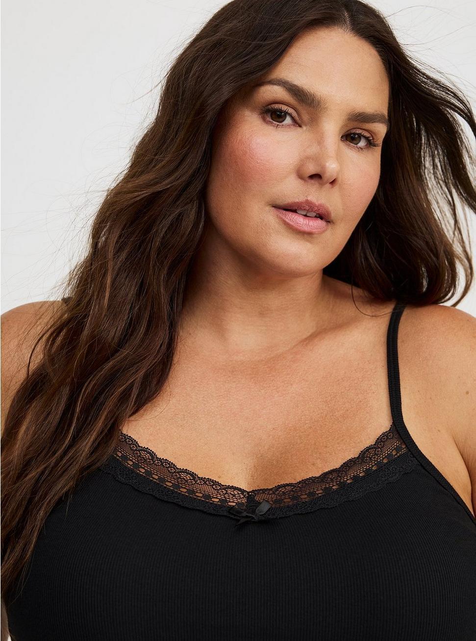 Lace Trim V-Neck Cami Product Image